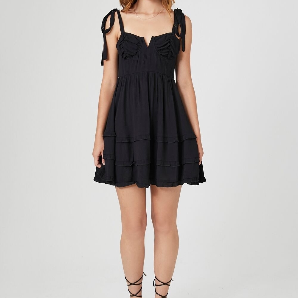 Forever 21 Black Strapless Dress
